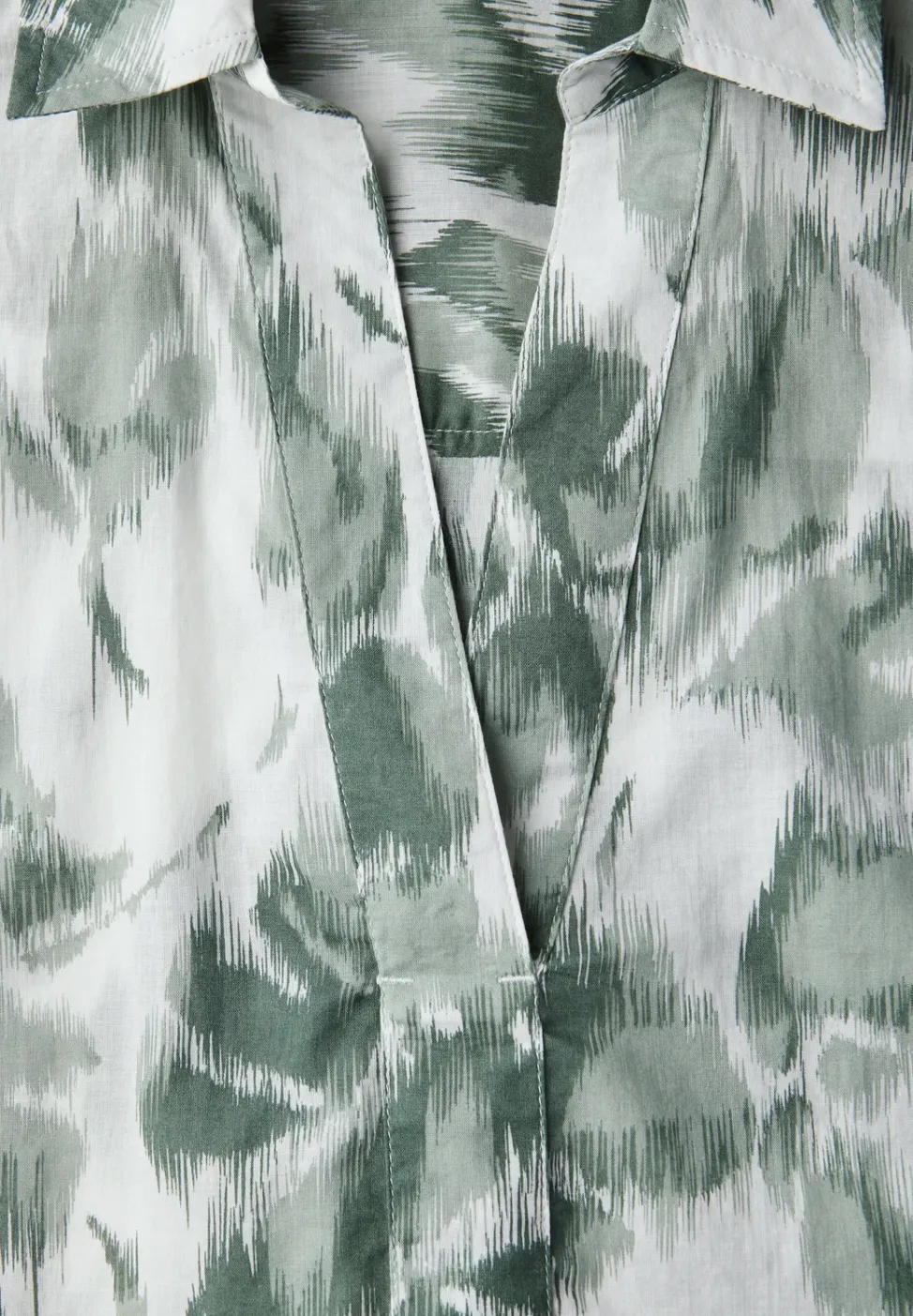 Gemusterte Long Blouse