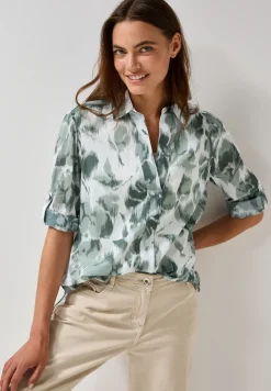 Gemusterte Long Blouse