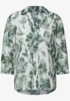 Gemusterte Long Blouse