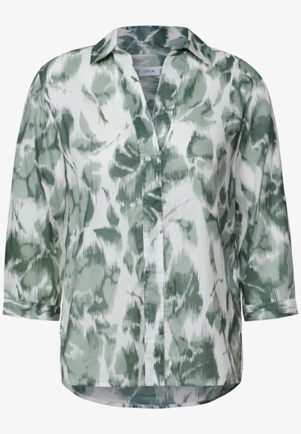 Gemusterte Long Blouse