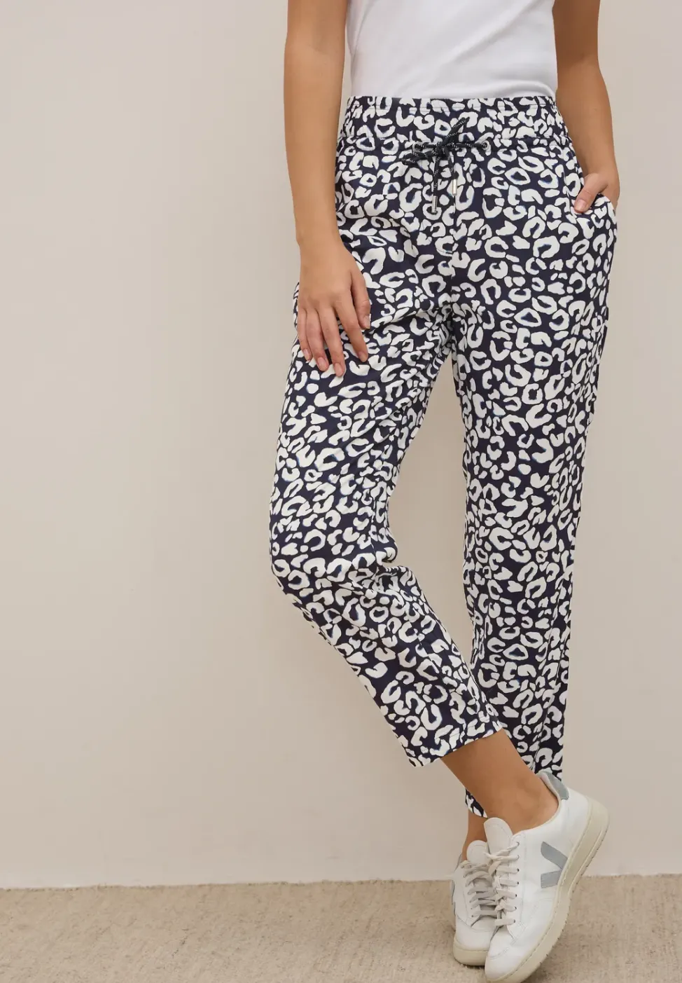 Gemusterte Loose Fit Hose