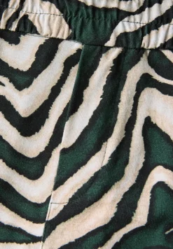 Gemusterte Paperbag Shorts