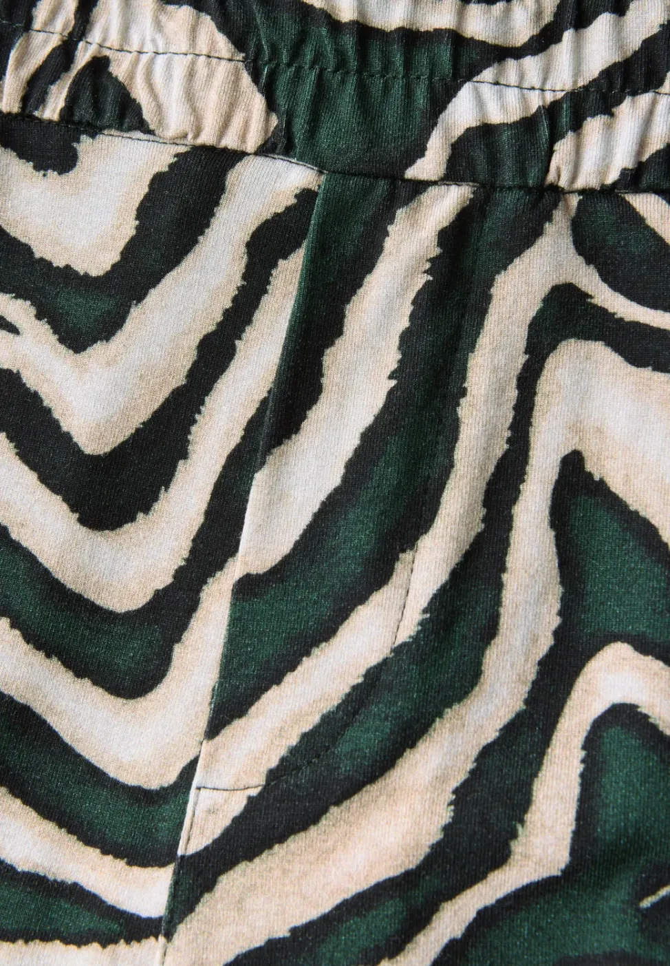 Gemusterte Paperbag Shorts