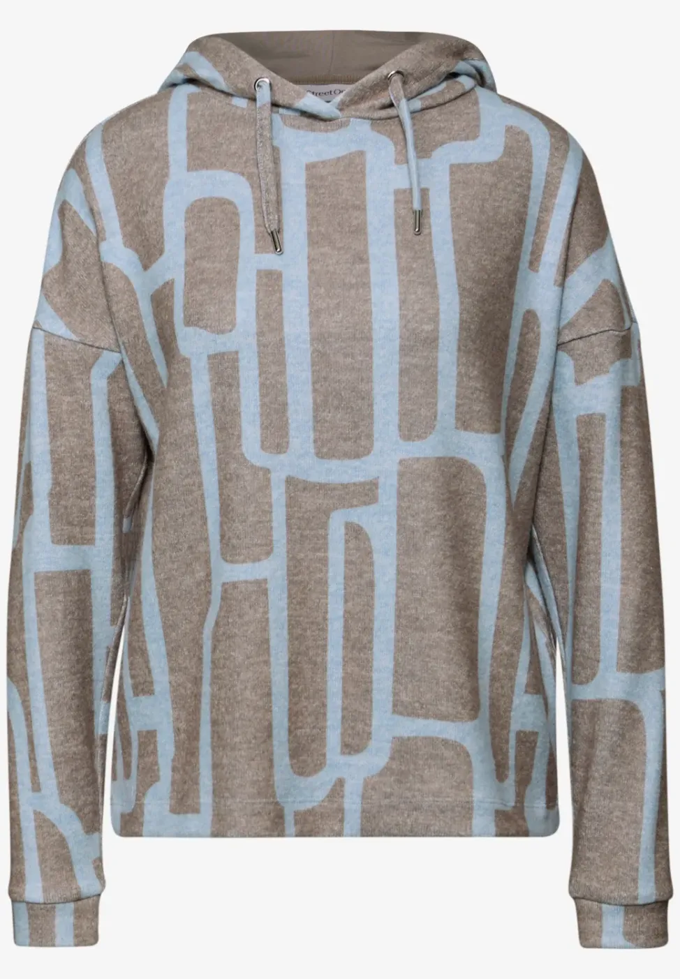Gemusterter Hoodie Shirt