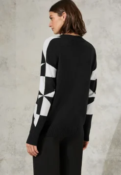 Gemusterter Pullover