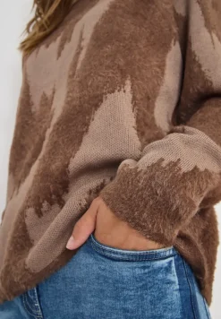 Gemusterter Pullover