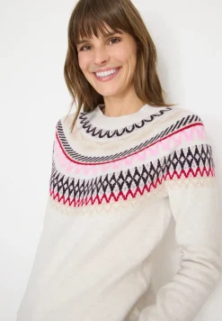 Gemusterter Strickpullover