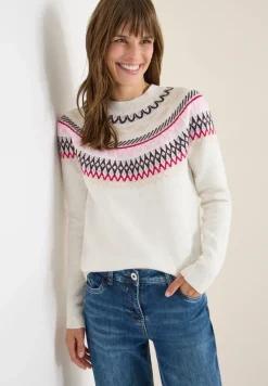 Gemusterter Strickpullover