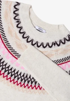 Gemusterter Strickpullover