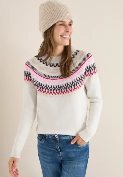 Gemusterter Strickpullover