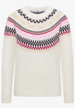 Gemusterter Strickpullover