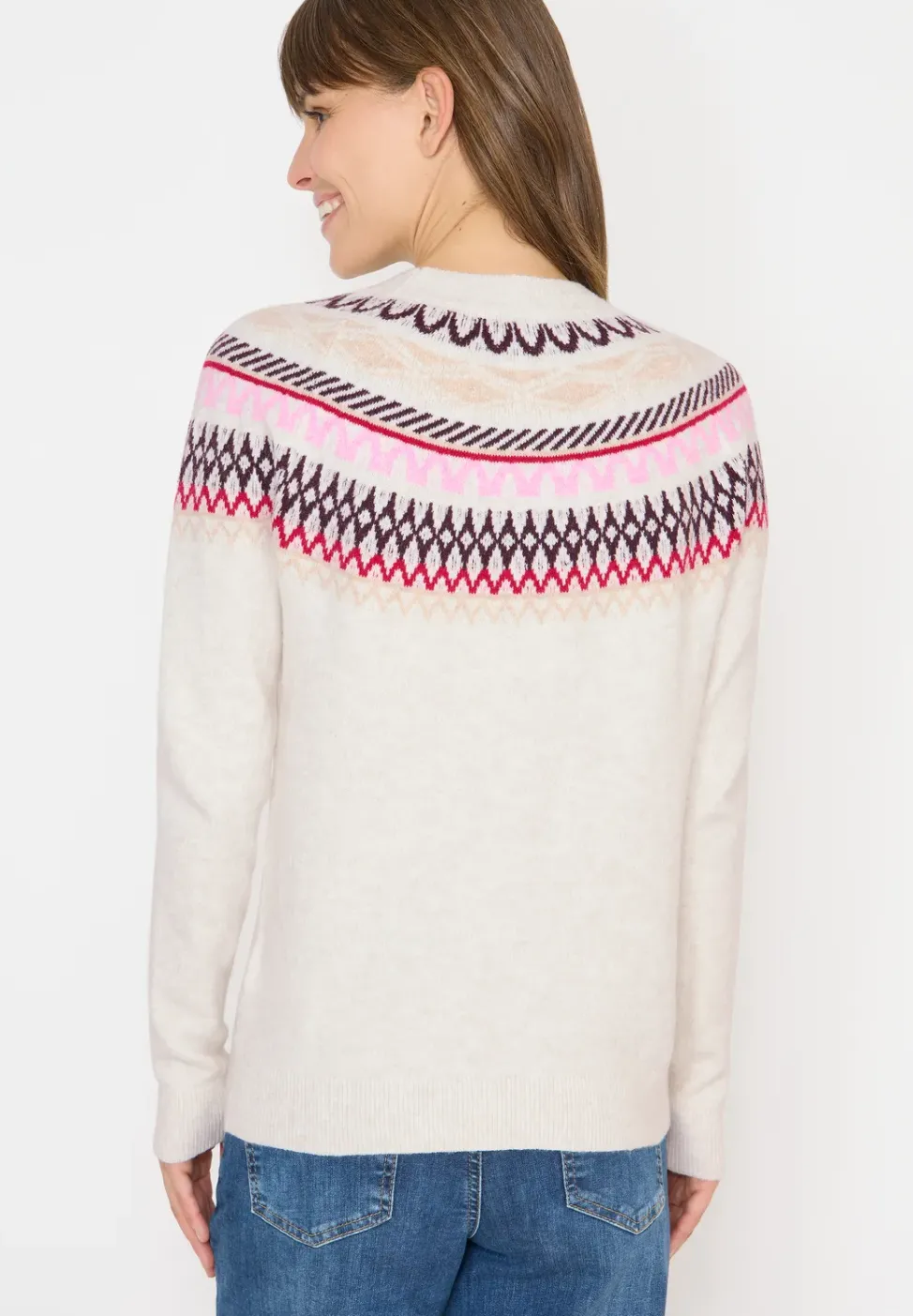 Gemusterter Strickpullover