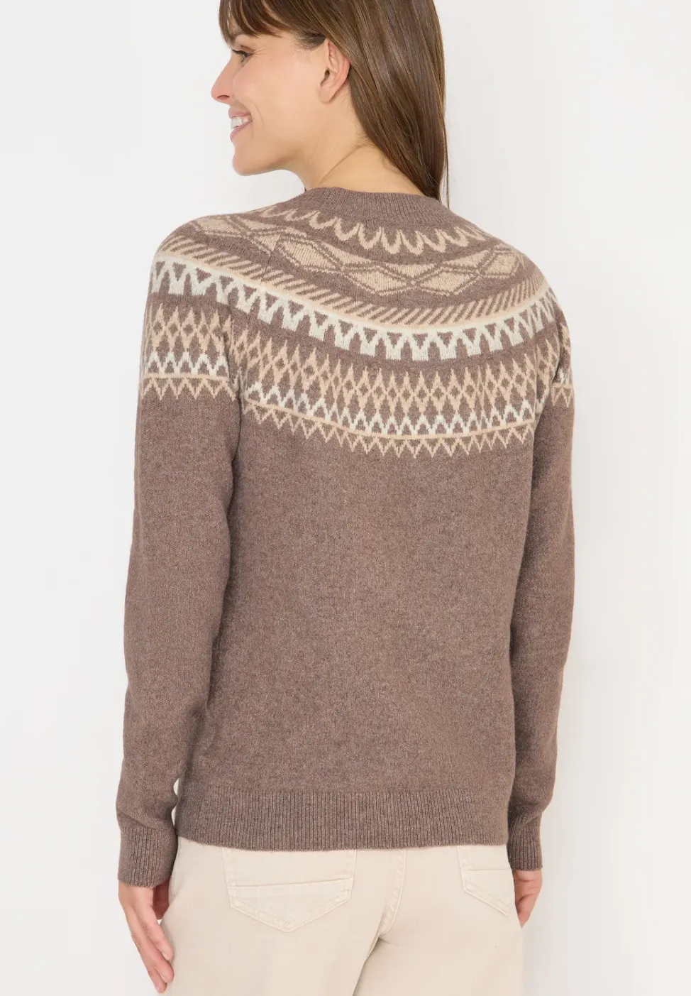 Gemusterter Strickpullover