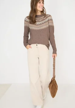 Gemusterter Strickpullover
