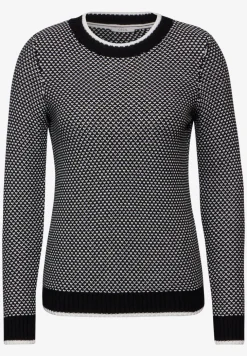 Gemusterter Strickpullover