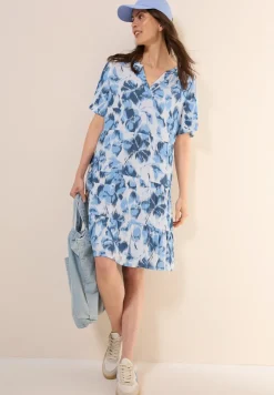 Gemustertes Crepe-Kleid