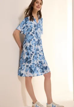 Gemustertes Crepe-Kleid