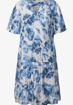 Gemustertes Crepe-Kleid