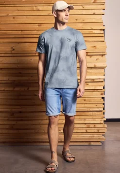 Gemustertes Crewneck T-Shirt