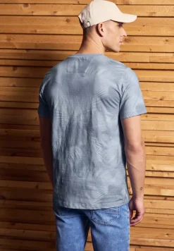 Gemustertes Crewneck T-Shirt