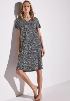 Gemustertes Jersey-Kleid