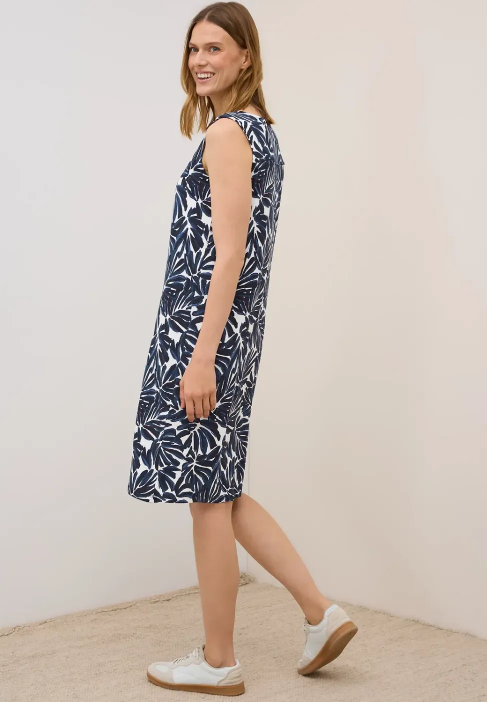 Gemustertes Jersey-Kleid