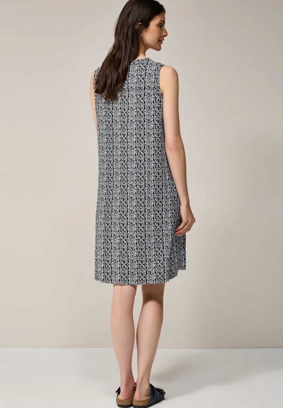 Gemustertes Jersey-Kleid