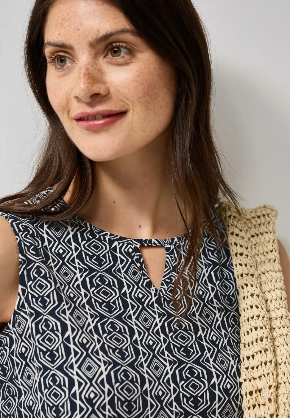 Gemustertes Jersey-Kleid