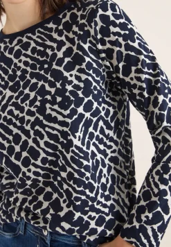 Gemustertes Langarmshirt