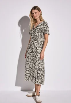 Gemustertes Midi-Kleid