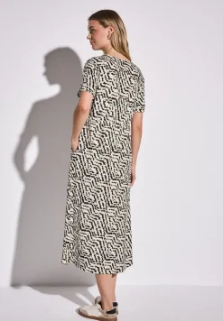 Gemustertes Midi-Kleid