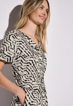 Gemustertes Midi-Kleid