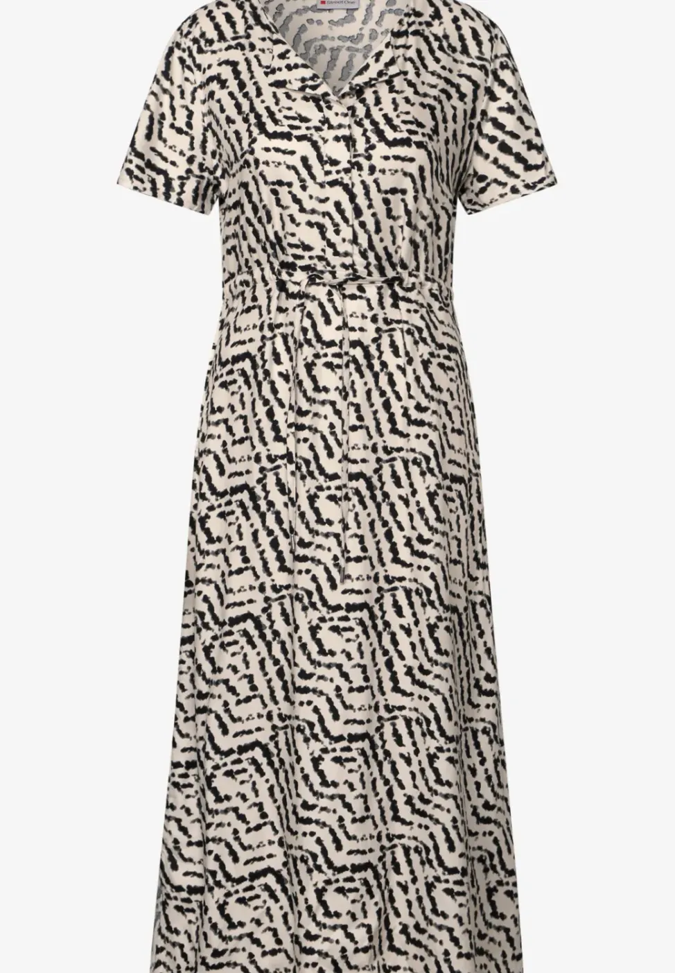 Gemustertes Midi-Kleid