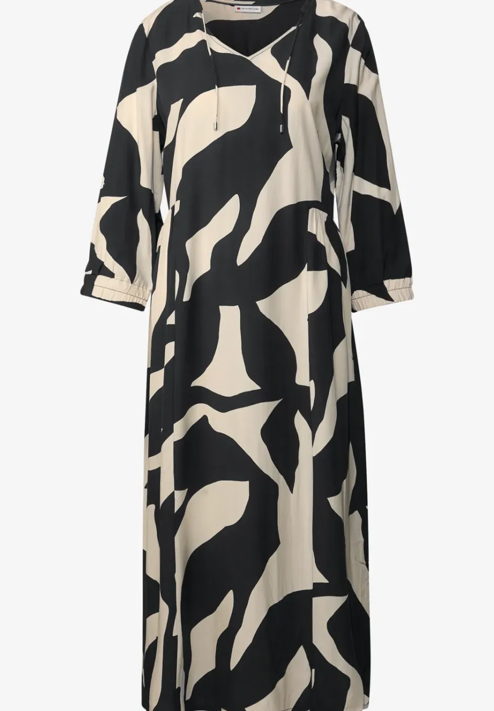Gemustertes Midi-Kleid
