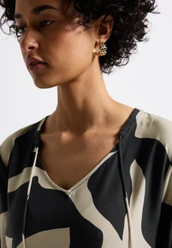 Gemustertes Midi-Kleid