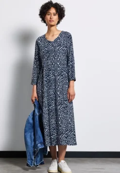 Gemustertes Midikleid