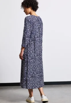 Gemustertes Midikleid