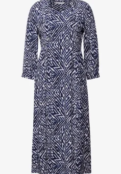Gemustertes Midikleid