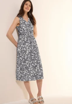 Gemustertes Midi-Kleid