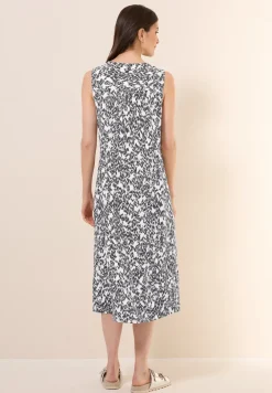 Gemustertes Midi-Kleid