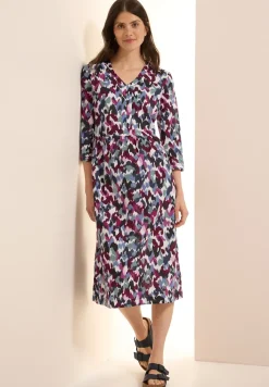 Gemustertes Midi-Kleid