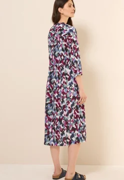 Gemustertes Midi-Kleid