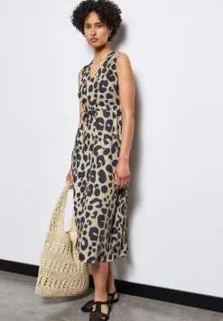 Gemustertes Midi-Kleid