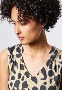 Gemustertes Midi-Kleid