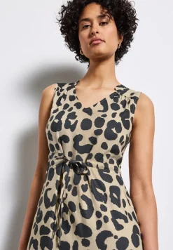 Gemustertes Midi-Kleid
