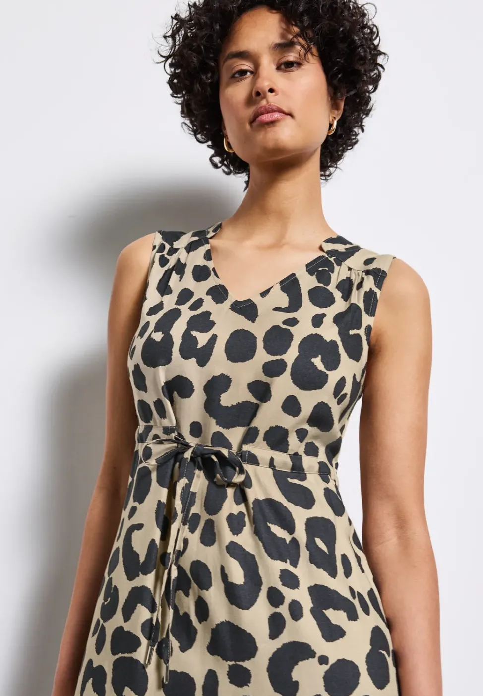 Gemustertes Midi-Kleid