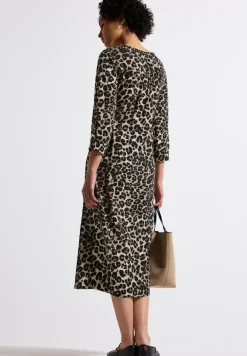 Gemustertes Midi-Kleid