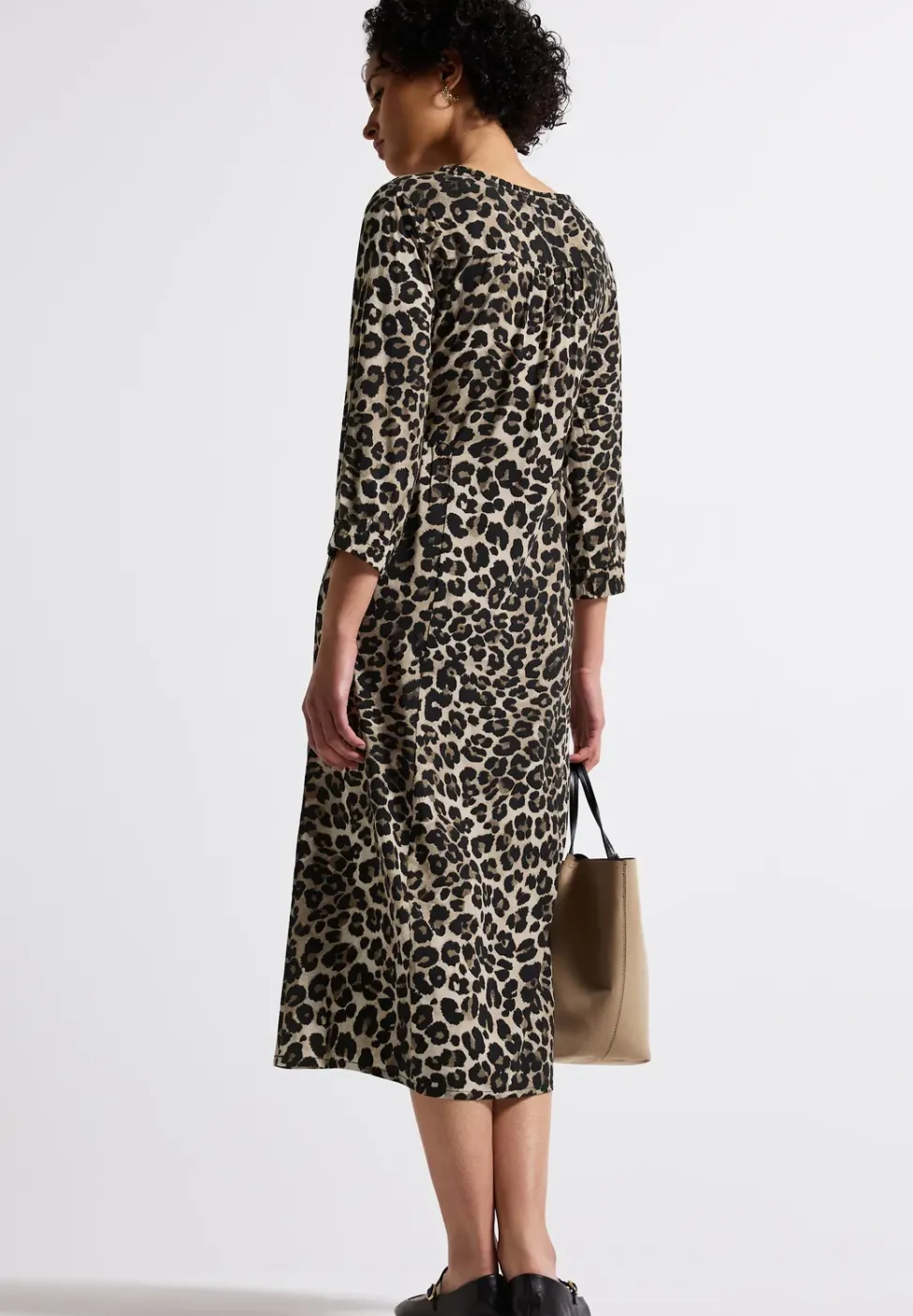Gemustertes Midi-Kleid