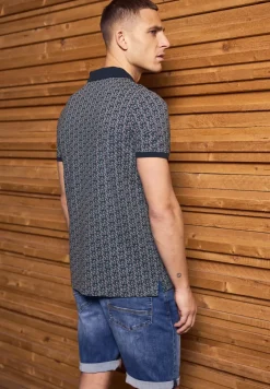Gemustertes Piqué Poloshirt