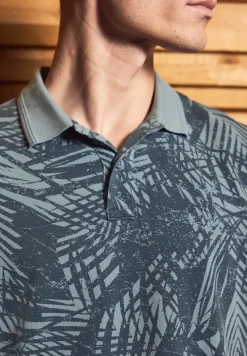 Gemustertes Piqué Poloshirt